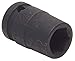 Westward 4LXU9 Impact Socket, 1/2 Dr, 6 Pt, Std, 5/8 In