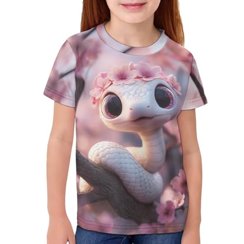 Image of Kids Graphic T-Shirt Boys Girls Novelty Tees Top Short Sleeve Shirts Summer Blouses 3-16
