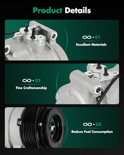Image of SCITOO CO 10739C AC Compressor Compatible for Honda Element 2.4L 2003 2004 2005 2006 2007 2008 2009 2010 2011
