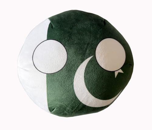 8-Inch Countryball Plushie – Pakistan Collectible Soft Stuffed Ball Gift for Fans & Plush Collectors (37.Pakistan) by Raclove - Used condition - US$15.67