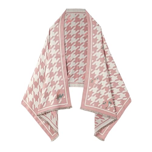 SWAT PANY Scarf for Women Pashmina Blanket Shawls and Wraps Winter Warm Scarves Dusty Pink