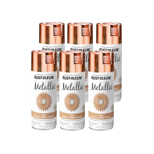 Image of Rust-Oleum 1937830-6PK Specialty Metallic Spray, 11 oz, Copper, 6 Pack