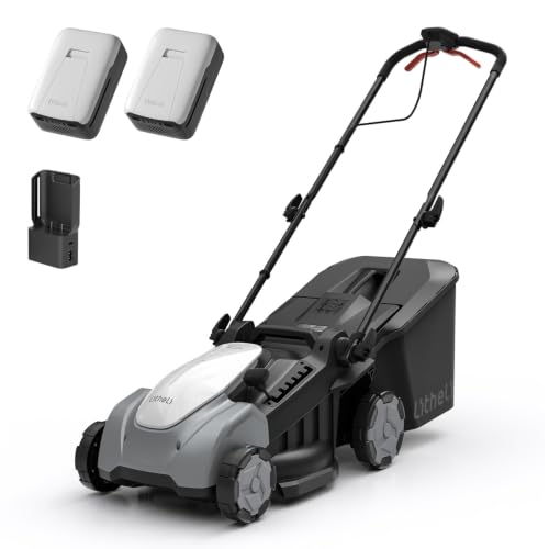 Litheli 16.5" Cordless Push Mower with 2×5.0Ah Batteries: Compact, Quiet, and Budget-Friendly for Small Lawns