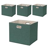 Fboxac Storage Bins Rectangle13×15 Polyester Foldable Box with Handles, Collapsible Organization Bas