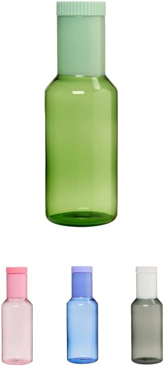 Design Letters Glass Carafe with Lid 1 Litre Mother's Day Gift Dishwasher Safe Water Carafe with Lid for Mum Glass Jug Lid Iced Tea Jug for Homemade Drinks Iced Tea