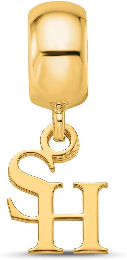 LogoArt Sterling Silver Gp Sam Houston State University Bead Charm Extra Small Dangle