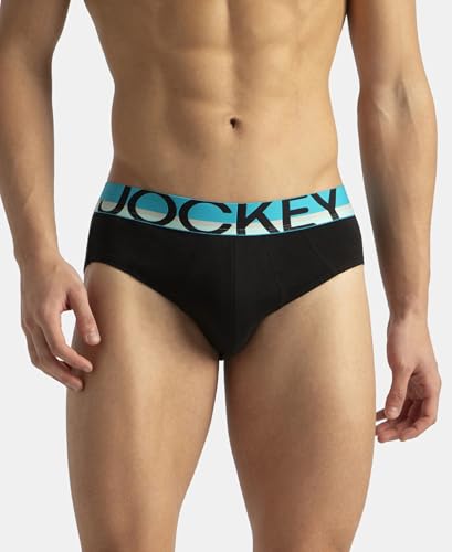 Image of Jockey FP01 Men's Super Combed Cotton Solid Brief with Ultrasoft Waistband