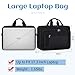 Laptop Bag 17.3 Inch Laptop Briefcase Large Waterproof Laptop Case for Men Women Business Office Work Computer Bag 17 Inch Adjustable Shoulder Messenger Bag, Black
