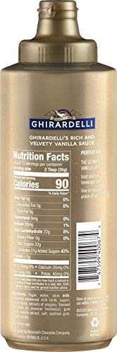 Ghirardelli Chocolate Sauce and Vanilla Sauce, 16 Ounce Squeeze Bottles (Set of 2) with Ghirardelli Stamped Barista Spoon - Thumbnail 5