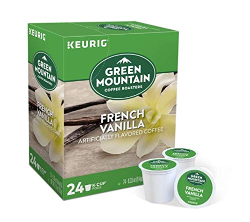 Image of Green Mountain Coffee, French Vanilla, Single-Serve Keurig K-Cup Pods, Light Roast Coffee, 144 Count (6 Boxes of 24 Pods)