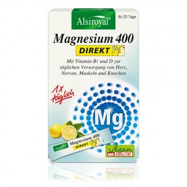 Magnesium 400 DIREKT Zitrone. 20 Sticks (0.04 Kg)