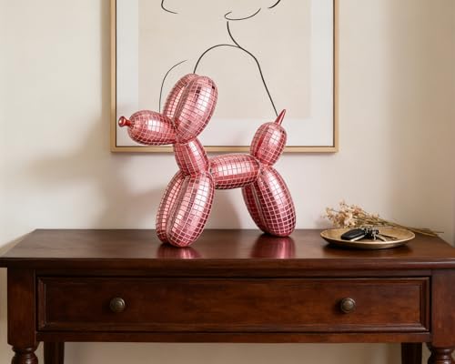 Figura disco perro globo para decoración de mesa miniatura 7