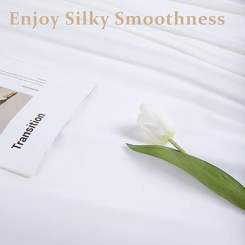 Miniatura 4 de SONORO KATE - Juego de sábanas de microfibra súper suave de 1800 hilos, lujosas sábanas egipcias para colchón de 18 a 24 pulgadas de profundidad,