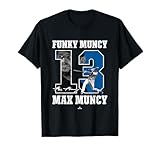 BallPark MVP Funky Muncy Max Muncy Los Angeles California MLBPA T-Shirt - Black, Unisex-Adults, Short Sleeve, T-Shirt, Sports, Baseball, Small