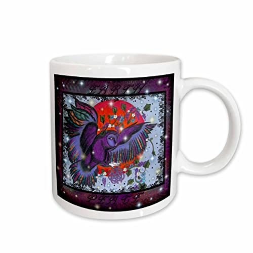 3dRose Celtic Peace Blood Moon Thorrington Haggerty Earth 15oz Mug
