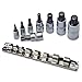 XZN Vielzahn Bit-Stecknuss Set M4 M5 M6 M8 M10 M12 M14 M16 I 8-tlg CR-V Nuss S2-Stahl Bits | VAG Innenvielzahn Werkzeug 1/2 + 3/8 + 1/4 Zoll Bitnuss Satz Tripple Square Doppel 6-kant 12-kant Spline
