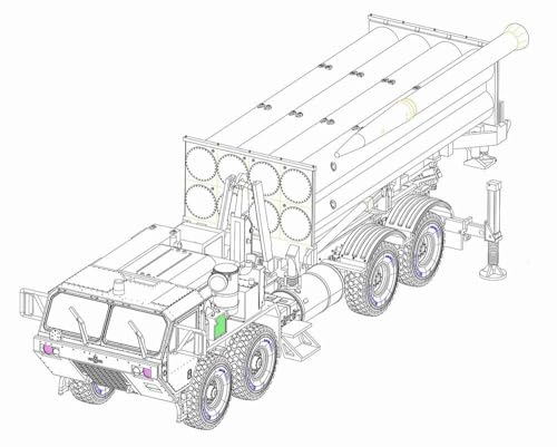 Kit THAAD Trumpeter 07176 maquette plastique 1/72 à construire pour passionné