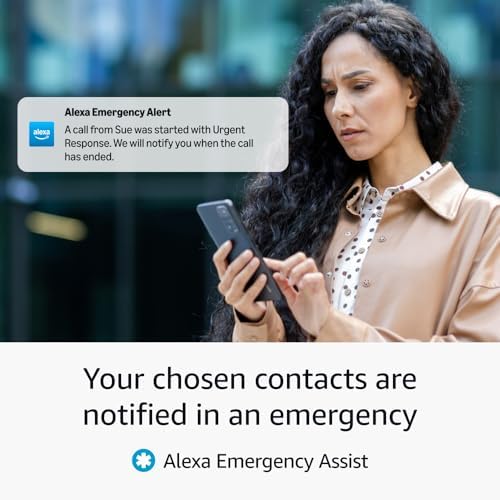 Echo Pop (newest model), Glacier White, bundle with Alexa Emergency Assist (monthly auto-renewal subscription) - View 6