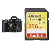 Nikon D750 Appareil Photo numérique Reflex 24,3 Mpix Kit Boitier + Objectif 24120 mm Noir + Carte mémoire SDXC SanDisk Extreme 256 Go jusqu à 150 Mo/s, Classe 10, U3, V30