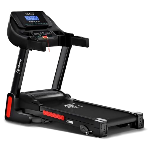 Lifelong FitPro Motorized Treadmill for Home (4HP Peak) | 3-Level...