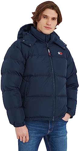 Tommy Jeans Herren Jacke Alaska Puffer Winterjacke, Blau (Twilight Navy), L