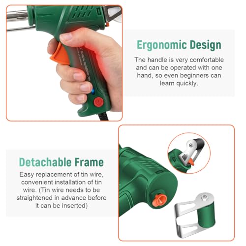 Image of Serplex Soldering Gun 60W Kit Set, Trigger Feed, Tin Holder, Up to 480C