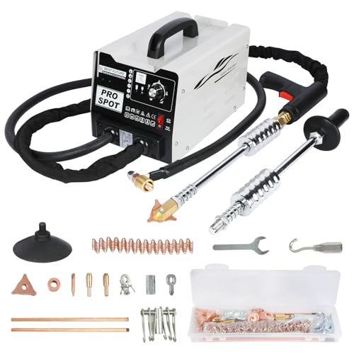 Image of Stud Welder Dent Repair Kit, 110V Spot Welder Dent Puller Machine 2000W 3800A Dent Puller Welder with 6 Welding Modes Vehicle Body Repair Dent Removal Tools for Car /Truck /Motorcycle