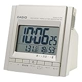 CASIO(カシオ) 目覚まし時計 電波時計 シルバー デジタル ダブルアラーム スヌーズ ライト DQD-705J-8JF