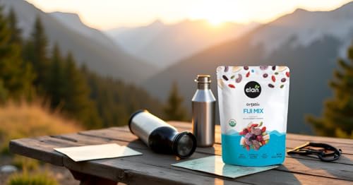 Image of Elan Organic Fiji Mix, 4.8 oz, Non-GMO, Gluten-Free, Vegan, Kosher, Dried Fruits (Dried Goji Berries, Dried Cranberries), Superfood Infused Nuts (Blueberry Acai Cashews), Pumpkin Seeds