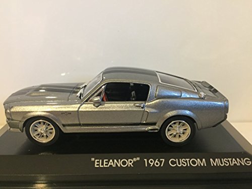 GreenLight Collectibles Gone in Sixty Seconds 1967 Ford Mustang Eleanor 1/43 Scale Diecast Model Car Gray - Thumbnail 3