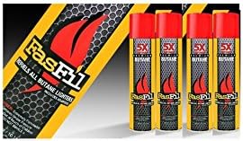 GBBCLarge Quintuple Refined Butane Gas Fuel Refill - 4 Cans
