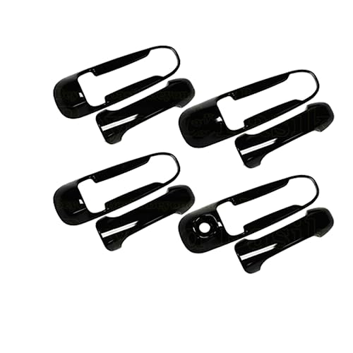 Autocollants de couverture noir brillant poignée porte Dodge Ram 2002-2008