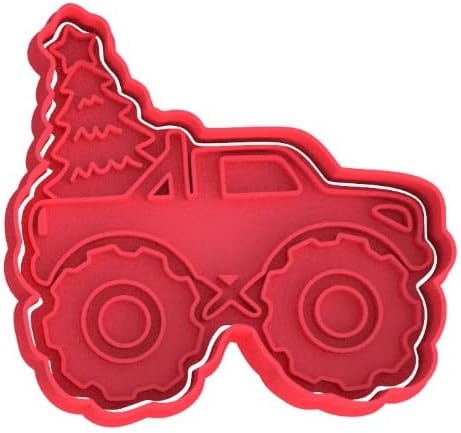 Miniatura 2 de Christmas Holiday Monster Truck Jam Cookie Cutter & Stamp