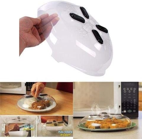 Drake Magnet Food Splash Guard Microwave Anti-Sputtering Hover Cover with Steam Vents Magnetic Splatter Lid Heat Resistant