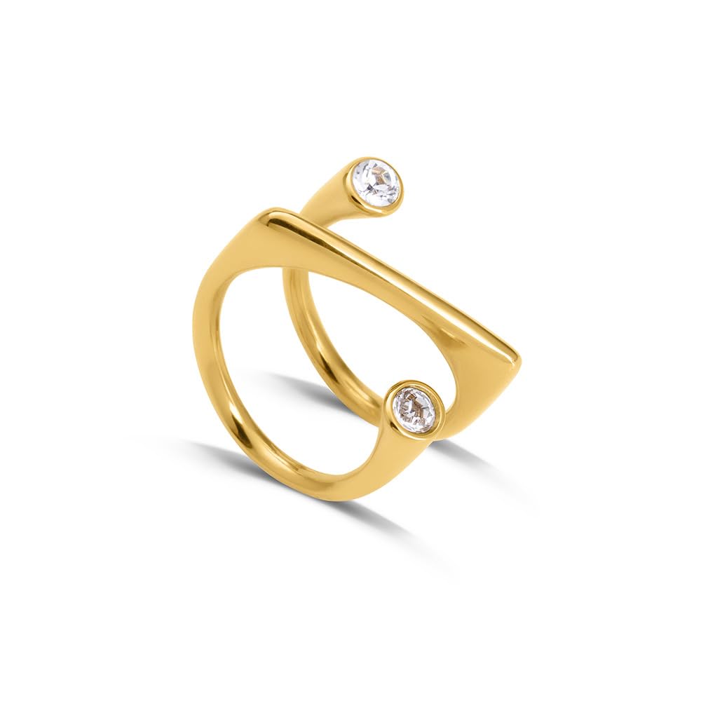 palmonas Stone Helen Gold Ring for Womens - Waterproof & Anti-Tarnish-picture-36