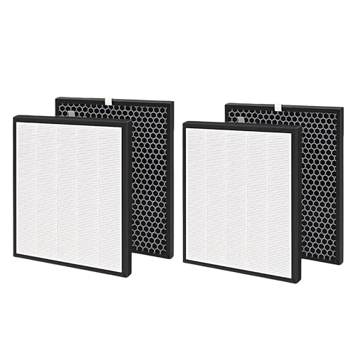 Nispira LV-PUR131 Filter Replacement for Levoit Air Purifier LV-PUR131 3-in-1 HEPA Carbon 2 Sets