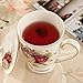 YX-SHMA Ceramic Mug,Fine Bone China Tea Cup, Tea Mugs for Women, Tea Cup with Lid, Suitable for Making Tea, Cold Drinks, Hot Drinks, Coffee, Etc, 10 oz