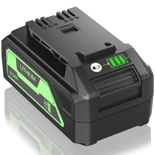 JGSPJ 6.0Ah Battery Replacement for Greenworks 24V Battery Compatible with Greenworks Lithium ion Batteries 24v 29842 29852 LB24A020 Cordless Power Tools (with USB)