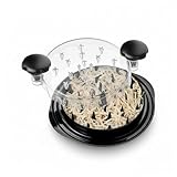 Triturador Manual de Carne e Legumes – Desfiador de Frango com Tampa Transparente, Fácil de Usar, Portátil e Resistente para Cozinha