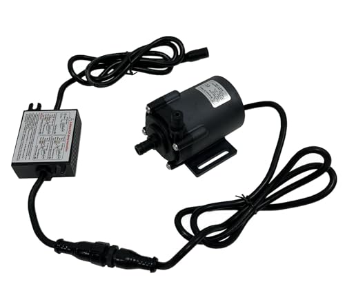 SHYSKY DC55K-12170S 12V DC Micro Brushless Water Pump Mini Submersible Pump 54W 17M 55ft, 470LPH, Low noise For Water Circulation Pressurization Cooling sys