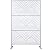 agnixnaf Outdoor & Indoor Privacy Screen Metal Privacy Screen 76" H×48" W, Freestanding Decorative Privacy Screen for Deck Balcony Patio, Outside Lawn Garden White