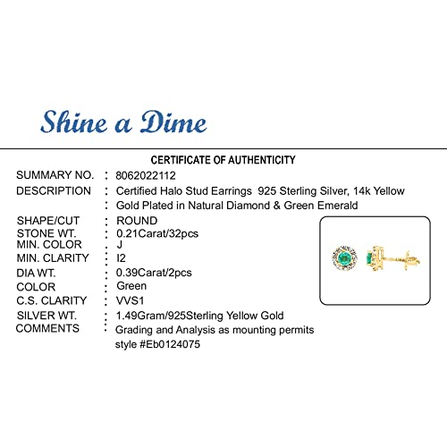 4.2MM Simulated Multicolor Gemstone & 0.28 Cttw Natural Diamond Halo Stud Screw Back Posts Earrings in 14k Gold Plated For Women4