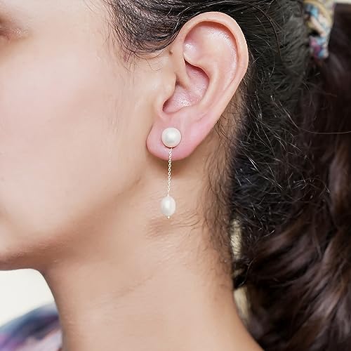Image of OVANA 92.5 Sterling Silver Handmade Earrings | 925 Hallmarked | Classy and Beautiful | Elegant Design | Gift for Women and Girls | Gift For Her