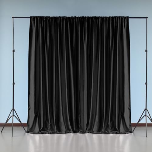 Toile de fond noire lavable 3x3m polyester pour tournage vidéo