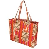Marubhumi Women Lightweight Travel Bag Purse Cotton Shoulder Tote Bag For Shopping Grocery & Beach Bag (Design-27)