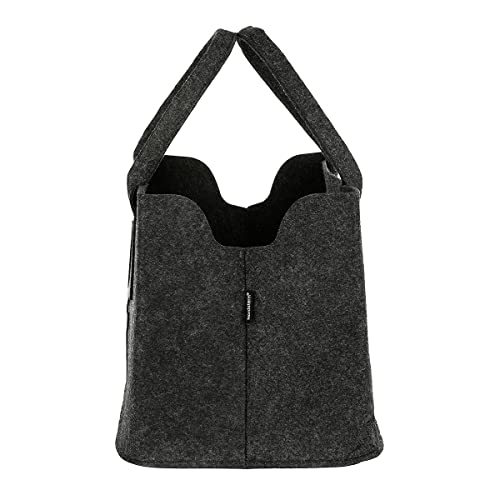 Nordstern Sac en feutre « Cerf » gris foncé - 40 x 25 cm, gris foncé – vue 3