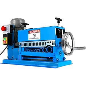 vevor machine à dénuder Électrique 370 w pince à dénuder fils 1,5 38 mm, 27 m/min haute efficacité de dénudage machine à dénuder des câbles outil professionnel pour récupération recyclage fil cuivre