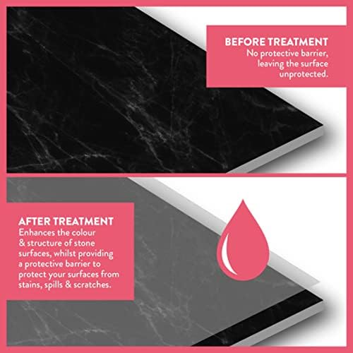 GLEAN Stone Polish Liquid - Gloss - Cleans, Polishes & Intensifies Colour & Structure | Suitable For All Types of Marble, Granite & Natural Stone | 500ml