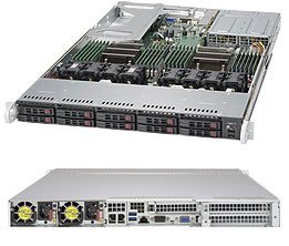 Supermicro 1U SuperServer SYS-1028U-TRT+ with 1CPU 2 RAMS 2 HDDs Full Warranty