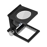 [Aplicación amplia]: la lente tiene un diámetro pequeño de 28 mm / 1.1 pulgadas, mientras que 10 aumentos; Ideal para impresión, artesanías, reparaciones de relojes, lectura de monedas, joyas, sellos, pequeños insectos, etc